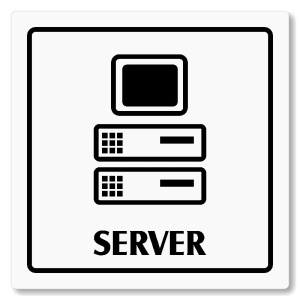 Server, 80x80mm, bílá, Arizona